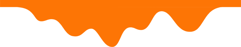 A green and orange background with an orange wave.